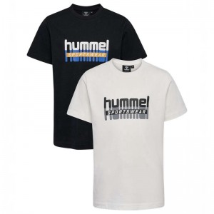 Dětské Tričko Hummel Tukas S/S 2-pack Černé | 340180-775