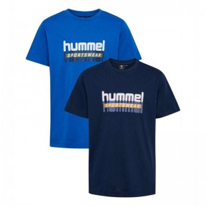 Dětské Tričko Hummel Tukas S/S 2-pack Černé | 969754-577
