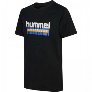 Dětské Tričko Hummel Tukas S/S Černé | 580795-965