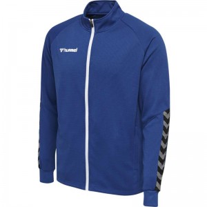 Pánské Bundy Hummel Authentic Poly Zip Blankyt | 220883-423
