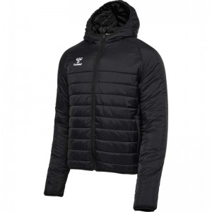 Pánské Bundy Hummel Go Quilted Hood Černé | 210959-468