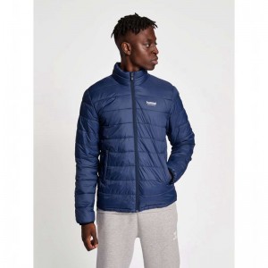 Pánské Bundy Hummel Wind Puff Tmavě Blankyt | 404151-944