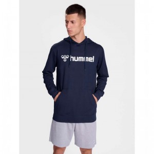 Pánské Mikina s Kapucí Hummel Go 2.0 Logo Tmavě Blankyt | 230549-606