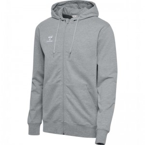 Pánské Mikina s Kapucí Hummel Go 2.0 Zip Šedé | 209486-743