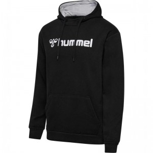 Pánské Mikina s Kapucí Hummel Mover Cotton Černé | 991701-954