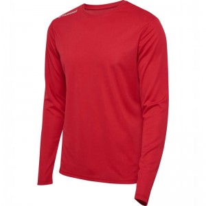 Pánské Mikina s Kapucí Hummel Run L/S Červené | 088577-058