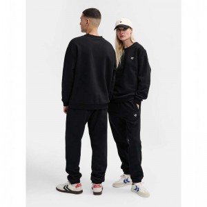 Pánské Mikiny Hummel Loose Crewneck Bee Černé | 853692-305
