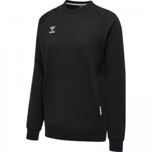 Pánské Mikiny Hummel Move Grid Cotton Černé | 865983-228