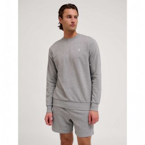 Pánské Mikiny Hummel Pulse Sweat Crewneck Šedé | 295386-009