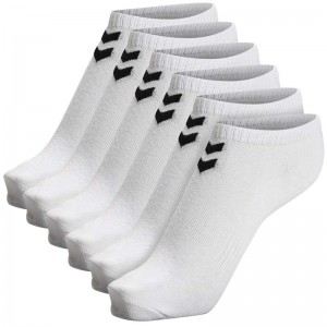 Pánské Ponožky Hummel Chevron 6-pack Ankles Bílé | 344739-003