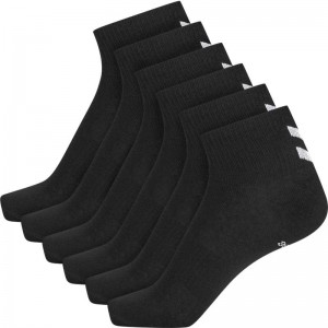 Pánské Ponožky Hummel Chevron 6-pack Mid Cuts Černé | 856259-472