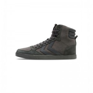 Pánské Tenisky Hummel Slimmer Stadil Tonal High Šedé | 212342-099