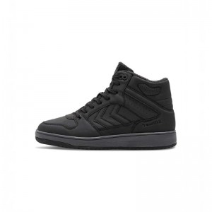 Pánské Tenisky Hummel St. Power Play Mid Tex Černé | 865803-983
