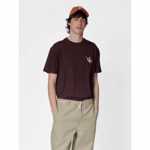 Pánské Tričko Hummel Loose S/S Lesson Čokolády | 266790-491