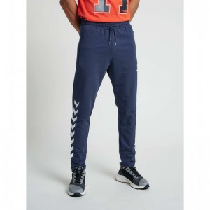 Pánské Tričko Hummel Ray 2.0 Tapered Tmavě Blankyt | 627330-596