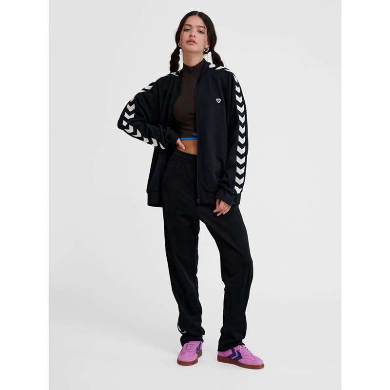 Dámské Bundy Hummel Archive Regular Poly Zip Černé | 629042-439