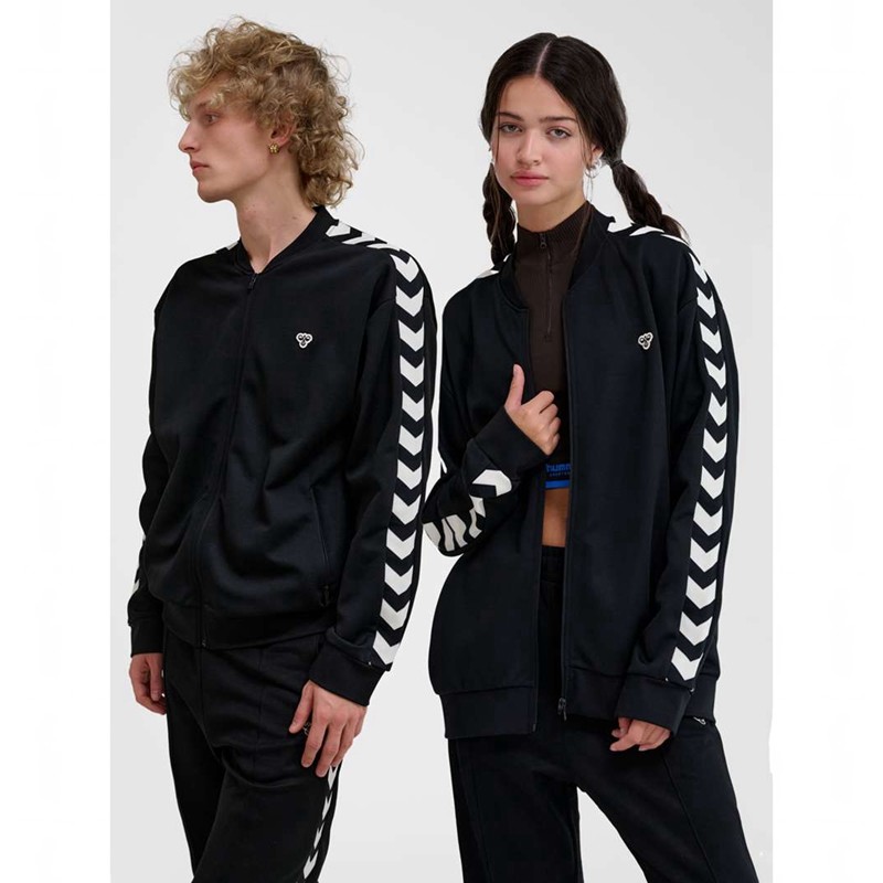 Dámské Bundy Hummel Archive Regular Poly Zip Černé | 629042-439