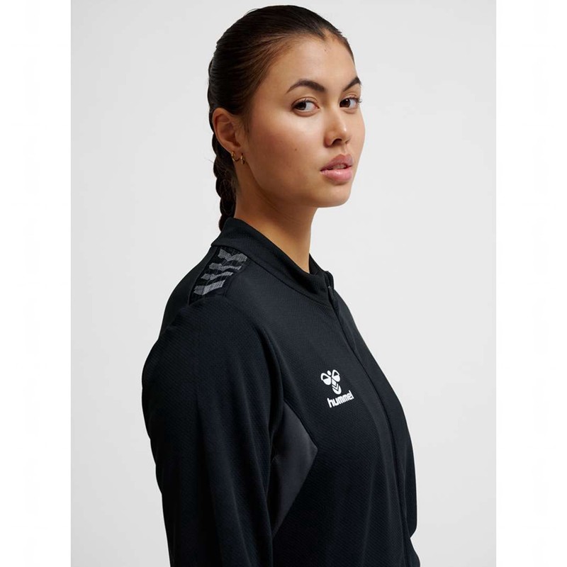 Dámské Bundy Hummel Authentic Pl Zip Černé | 684794-387