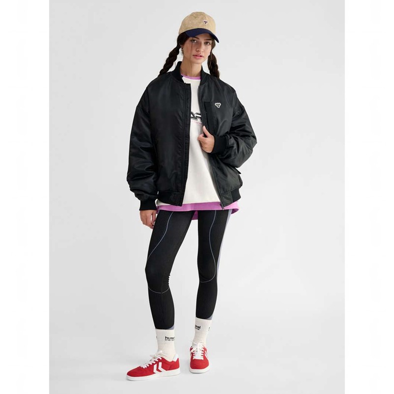 Dámské Bundy Hummel Baseball Bee Černé | 468987-188
