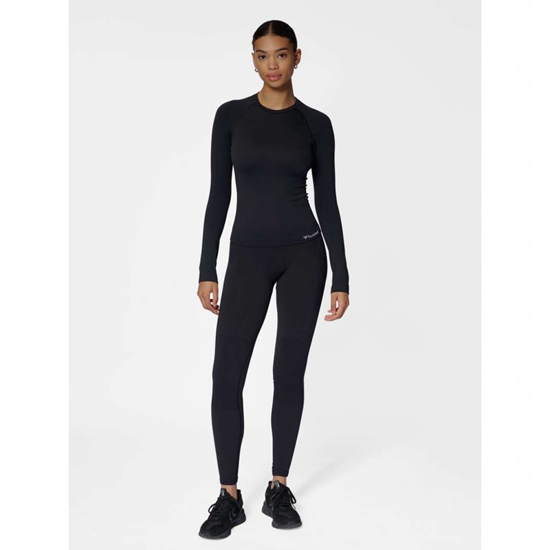 Dámské Bundy Hummel Clea Seamless Tight L/S Černé | 340232-514