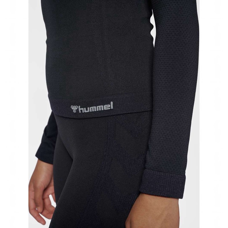 Dámské Bundy Hummel Clea Seamless Tight L/S Černé | 340232-514