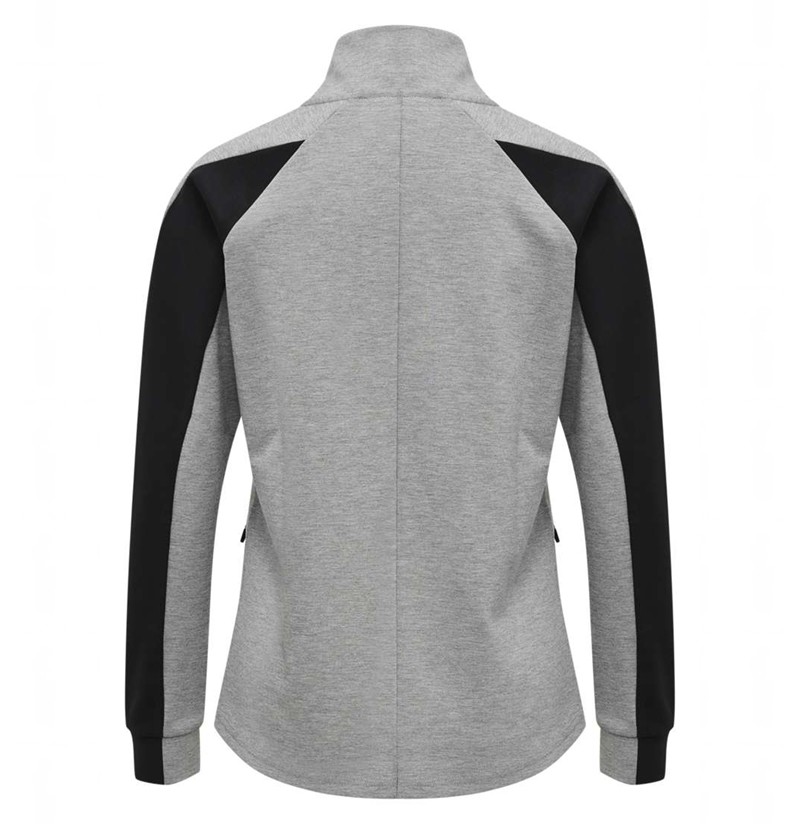 Dámské Bundy Hummel Essi Zip Šedé | 291608-436