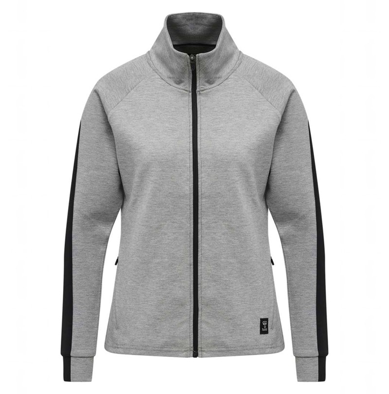 Dámské Bundy Hummel Essi Zip Šedé | 291608-436
