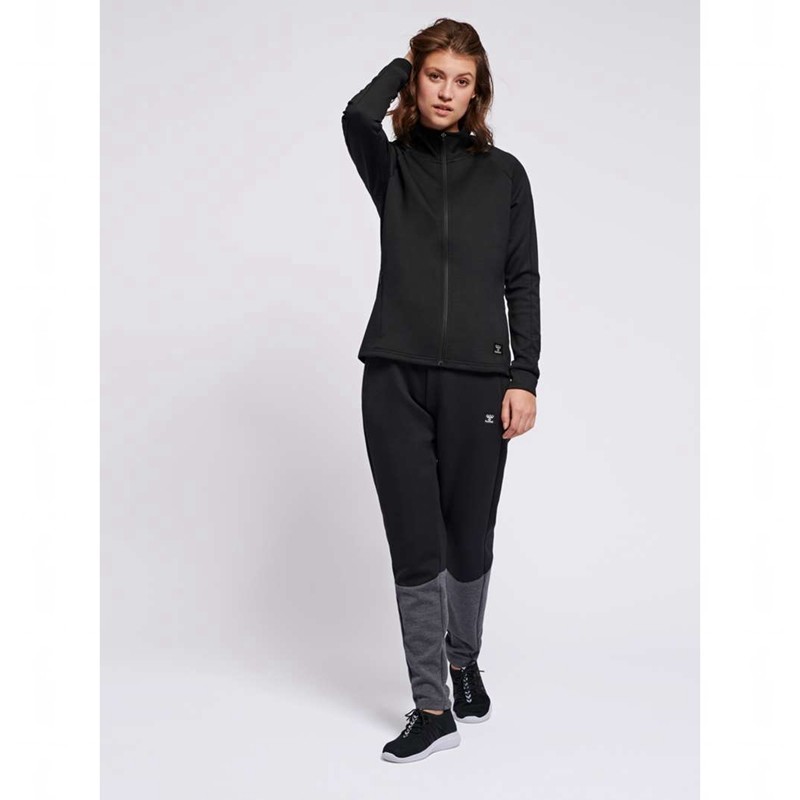 Dámské Bundy Hummel Essi Zip Černé | 749212-406