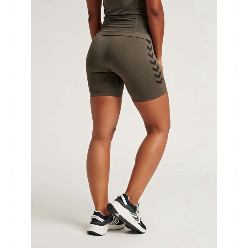 Dámské Bundy Hummel First Seamless Tr Sht Tigh W Zelene | 500514-040