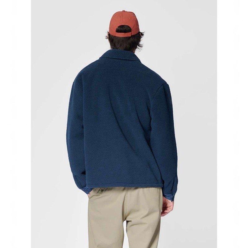 Dámské Bundy Hummel Fleece Overshirt Sportswear Tmavě Blankyt | 180025-428