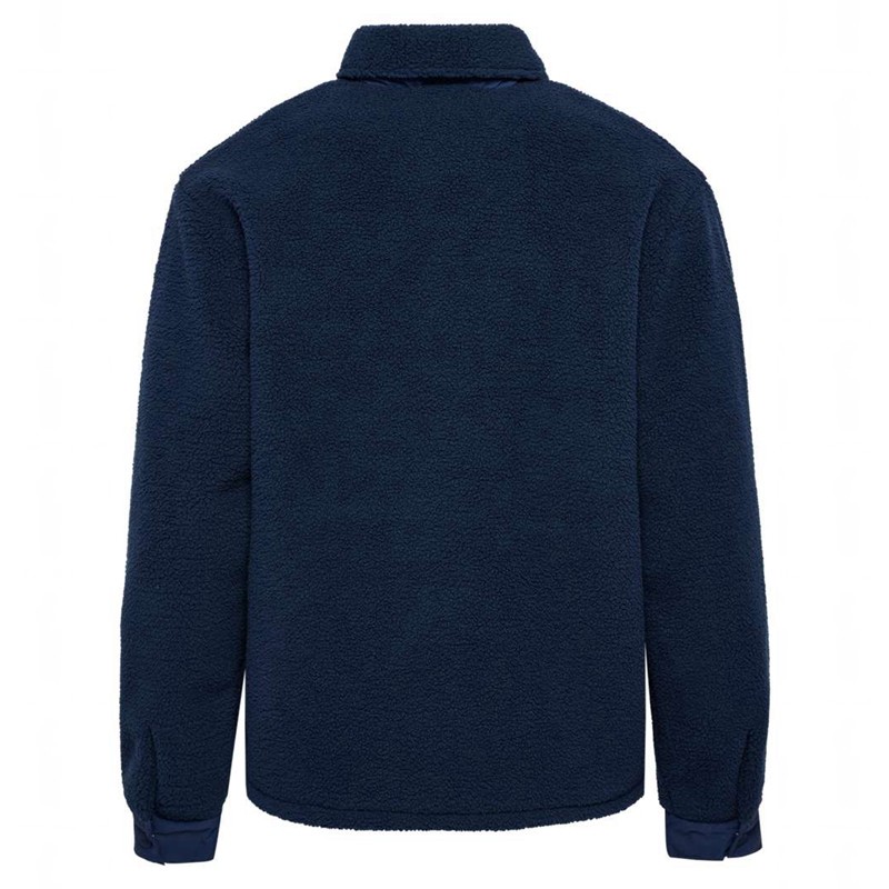 Dámské Bundy Hummel Fleece Overshirt Sportswear Tmavě Blankyt | 180025-428