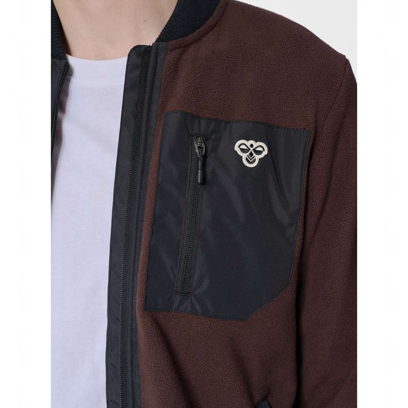 Dámské Bundy Hummel Fleece Zip Bee Vínové | 482299-811