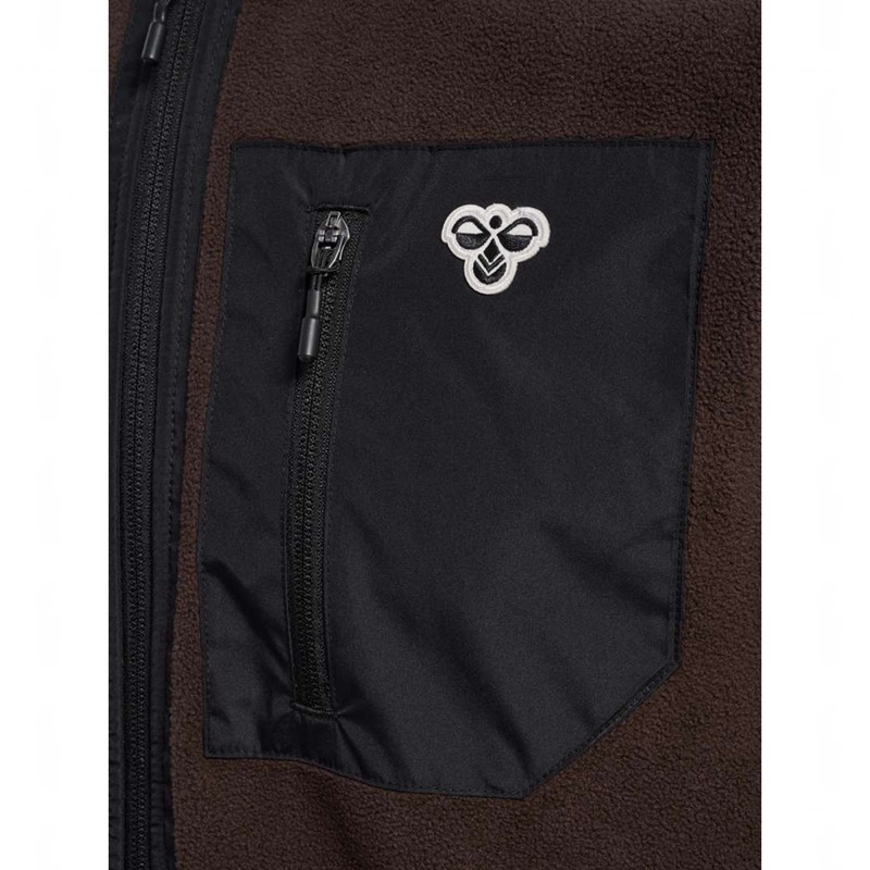 Dámské Bundy Hummel Fleece Zip Bee Vínové | 482299-811