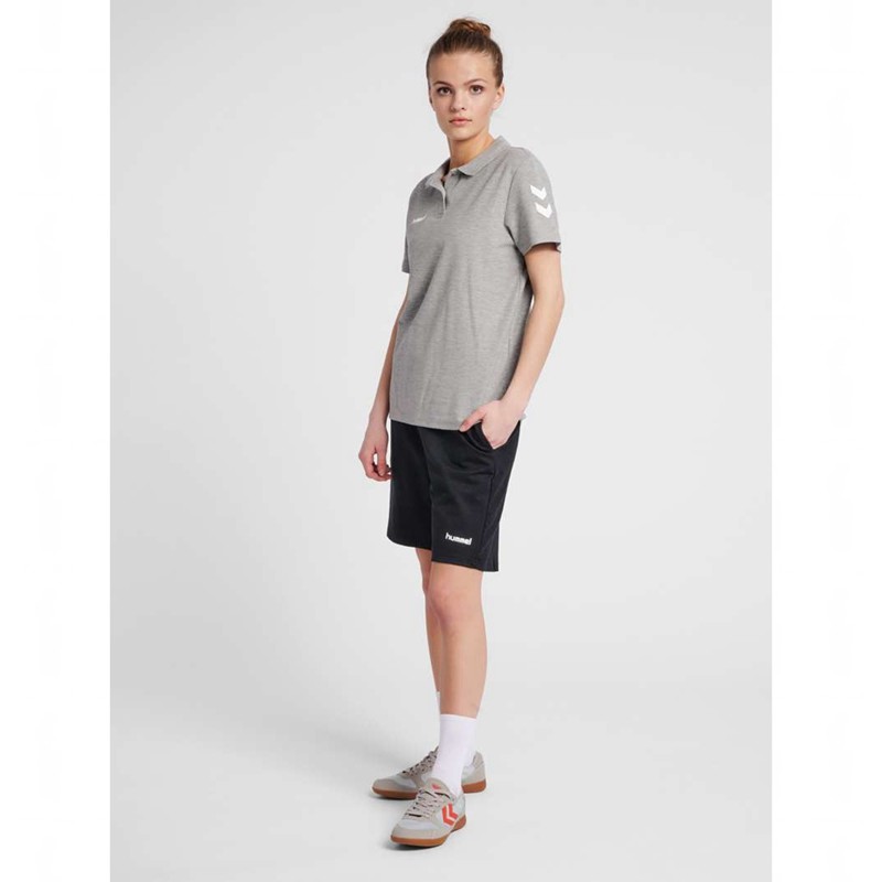 Dámské Bundy Hummel Go Cotton Polo Šedé | 753337-541