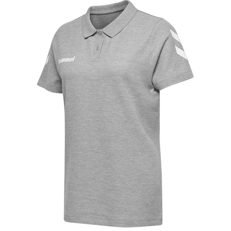 Dámské Bundy Hummel Go Cotton Polo Šedé | 753337-541