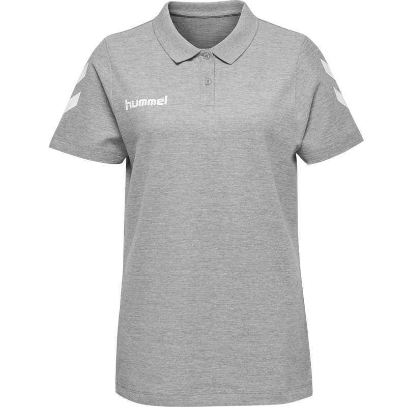 Dámské Bundy Hummel Go Cotton Polo Šedé | 753337-541