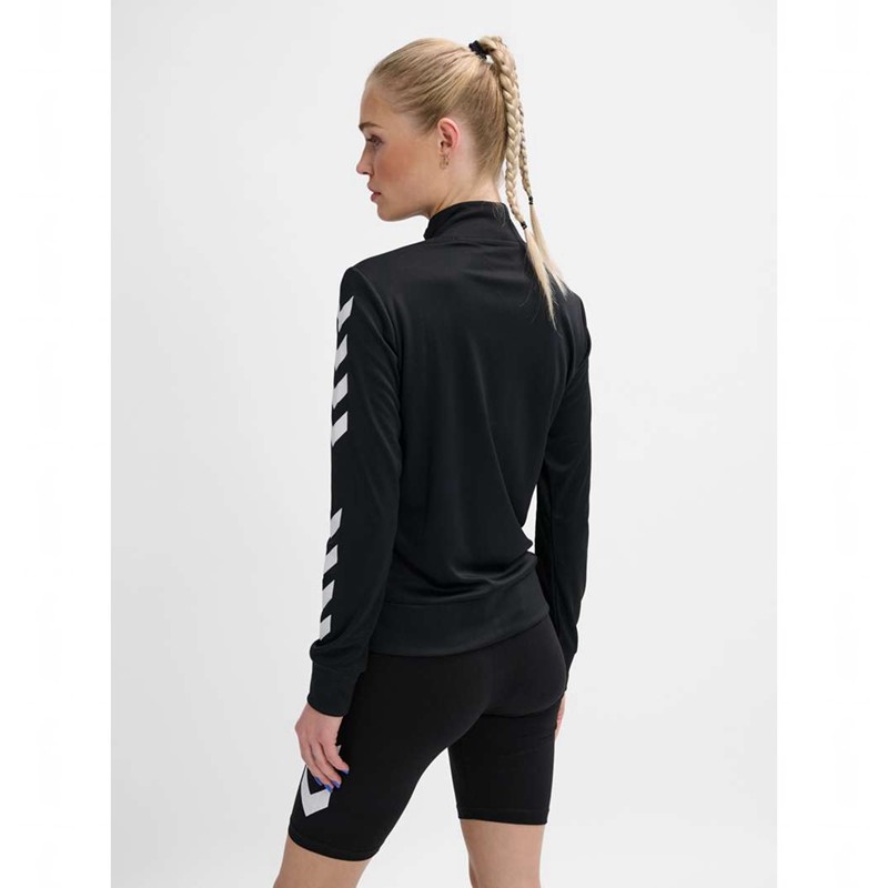 Dámské Bundy Hummel Legacy Evy Poly Zip Černé | 232247-595