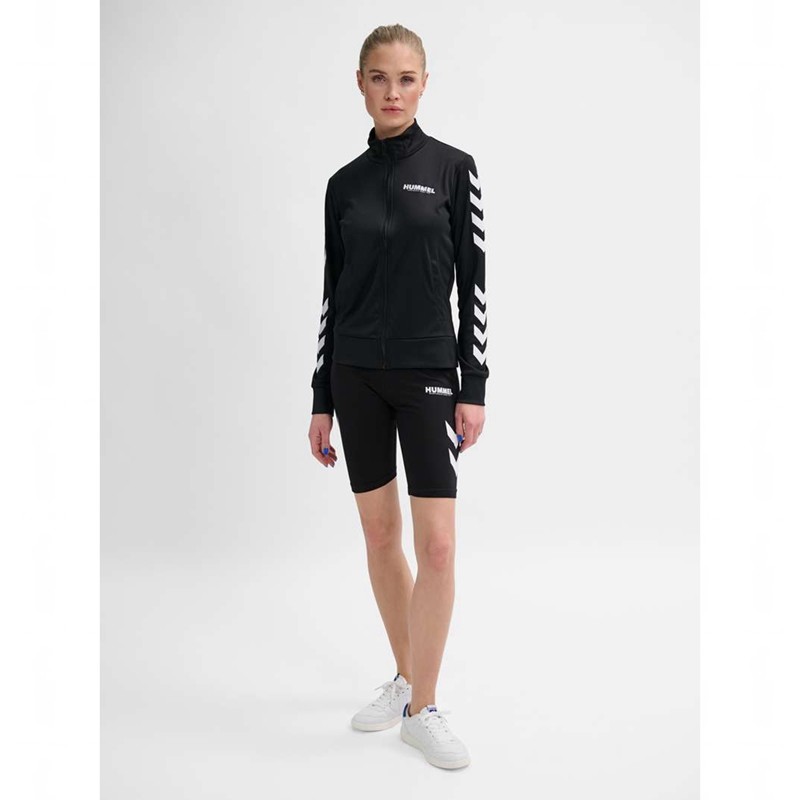 Dámské Bundy Hummel Legacy Evy Poly Zip Černé | 232247-595