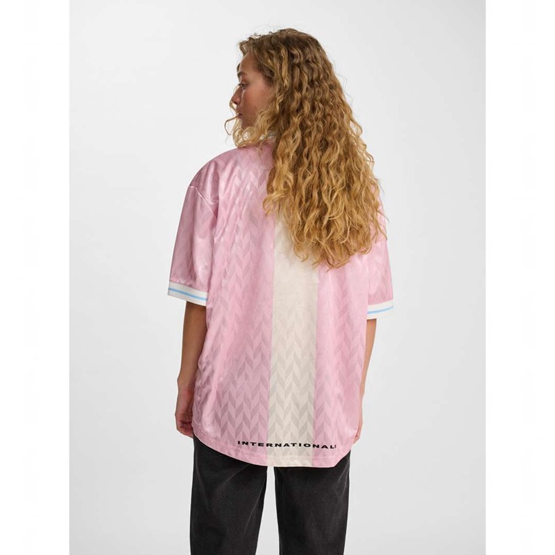 Dámské Bundy Hummel Loose Fb S/S Růžové | 445668-588
