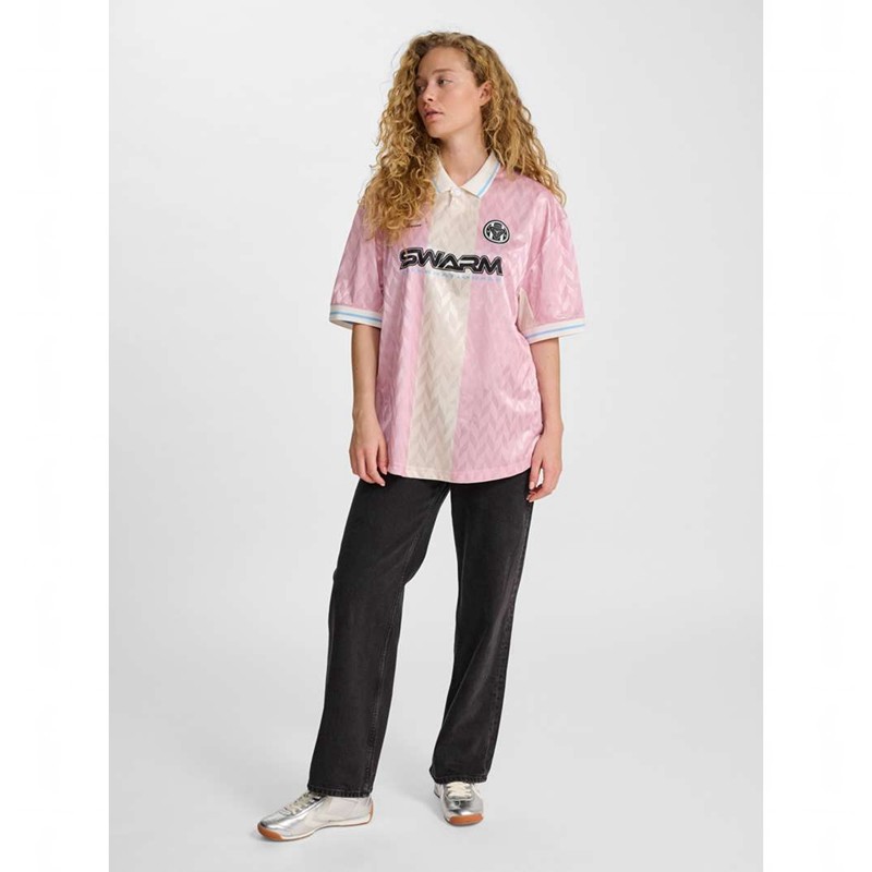 Dámské Bundy Hummel Loose Fb S/S Růžové | 445668-588