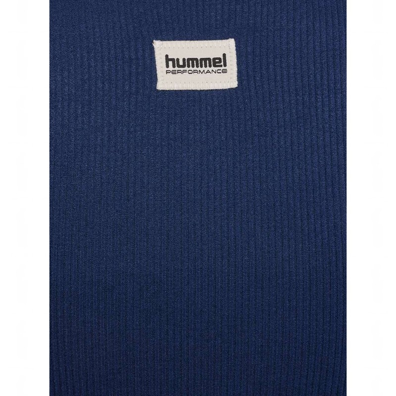 Dámské Bundy Hummel Pulse Seamless Rib W S/S Tmavě Blankyt | 571006-454
