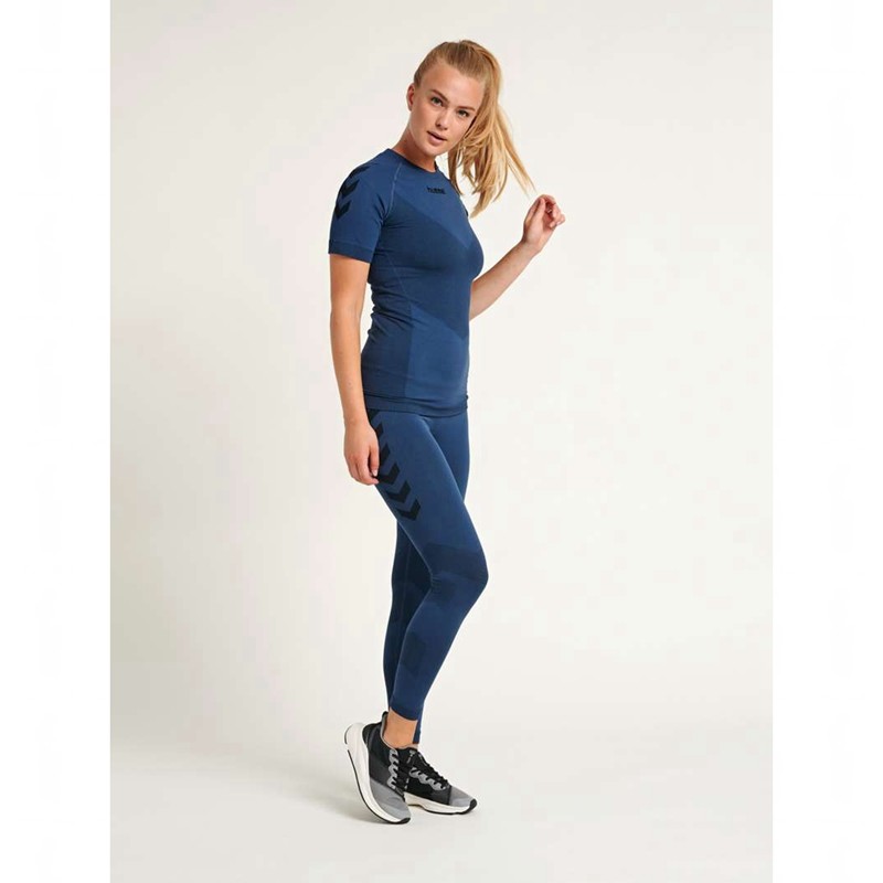 Dámské Dres Hummel First Seamless S/S W Tmavě Blankyt | 562335-970