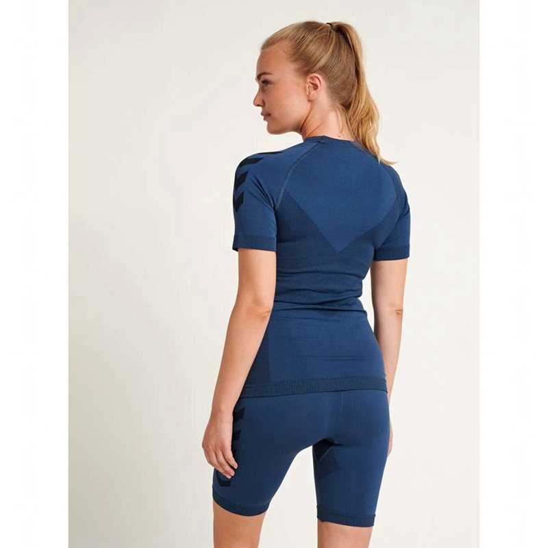 Dámské Dres Hummel First Seamless S/S W Tmavě Blankyt | 562335-970