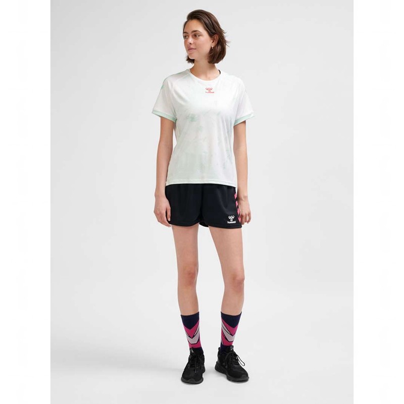 Dámské Dres Hummel Graphic Universe Ss Bílé | 476899-212
