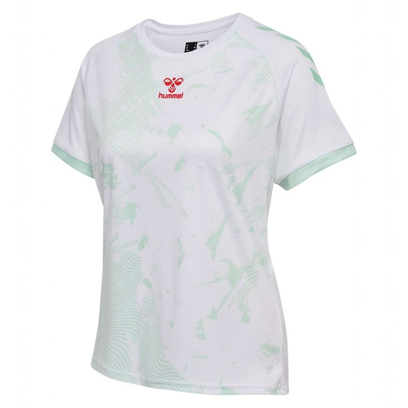 Dámské Dres Hummel Graphic Universe Ss Bílé | 476899-212