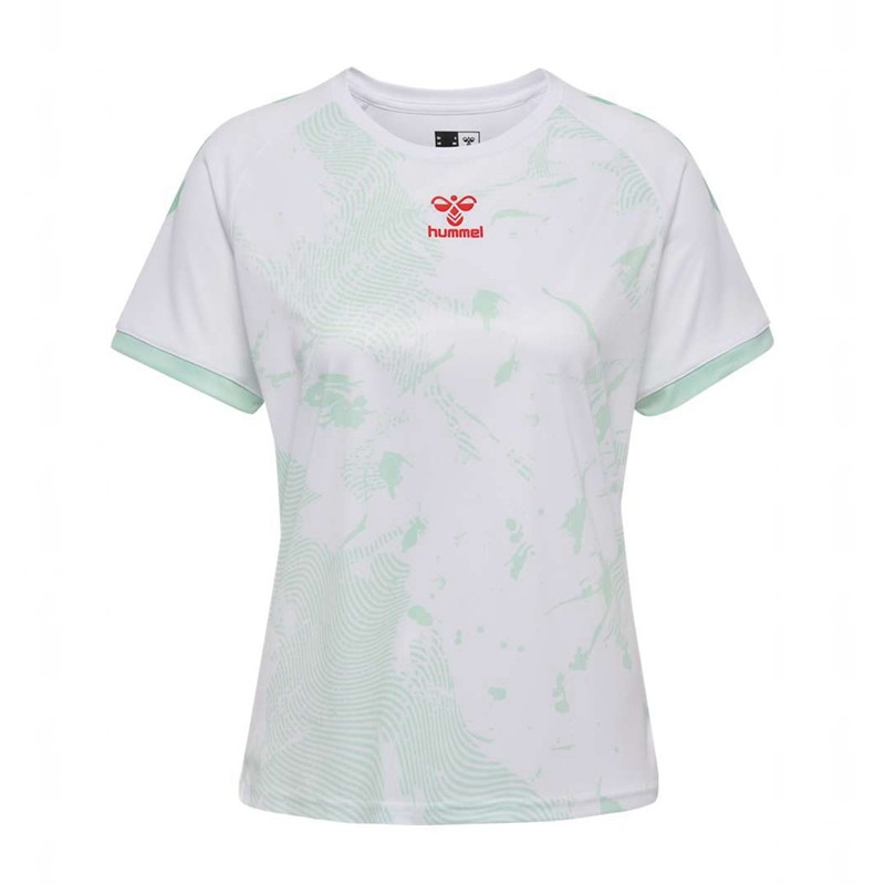 Dámské Dres Hummel Graphic Universe Ss Bílé | 476899-212