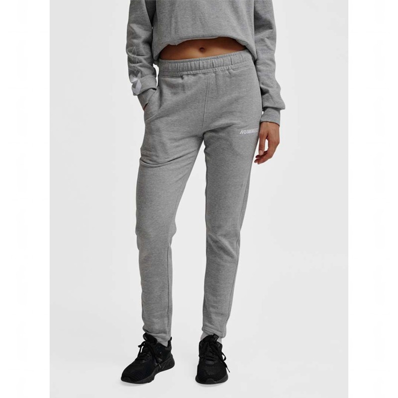Dámské Kalhoty Hummel Elemental Tapered Šedé | 583447-579