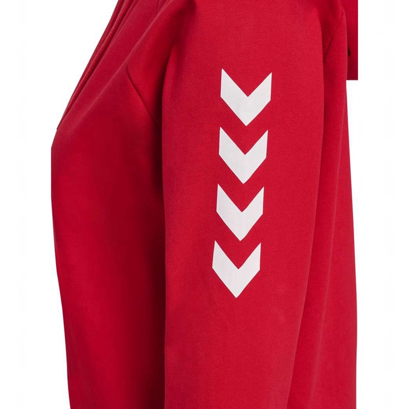 Dámské Kalhoty Hummel Go Cotton Zip Červené | 885534-550