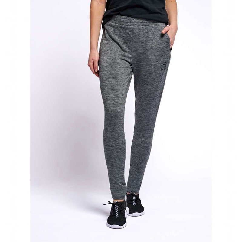 Dámské Kalhoty Hummel Selby Tapered Šedé | 926712-193