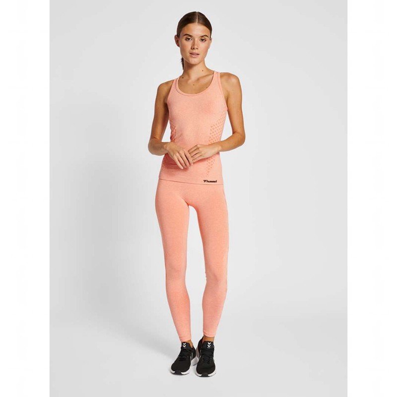 Dámské Kraťasy Hummel Ci Seamless Mid Waist Koralove | 190182-228
